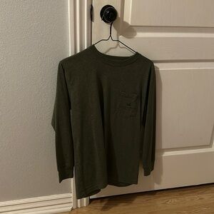 Youth olive green southern marsh long sleeve shirt